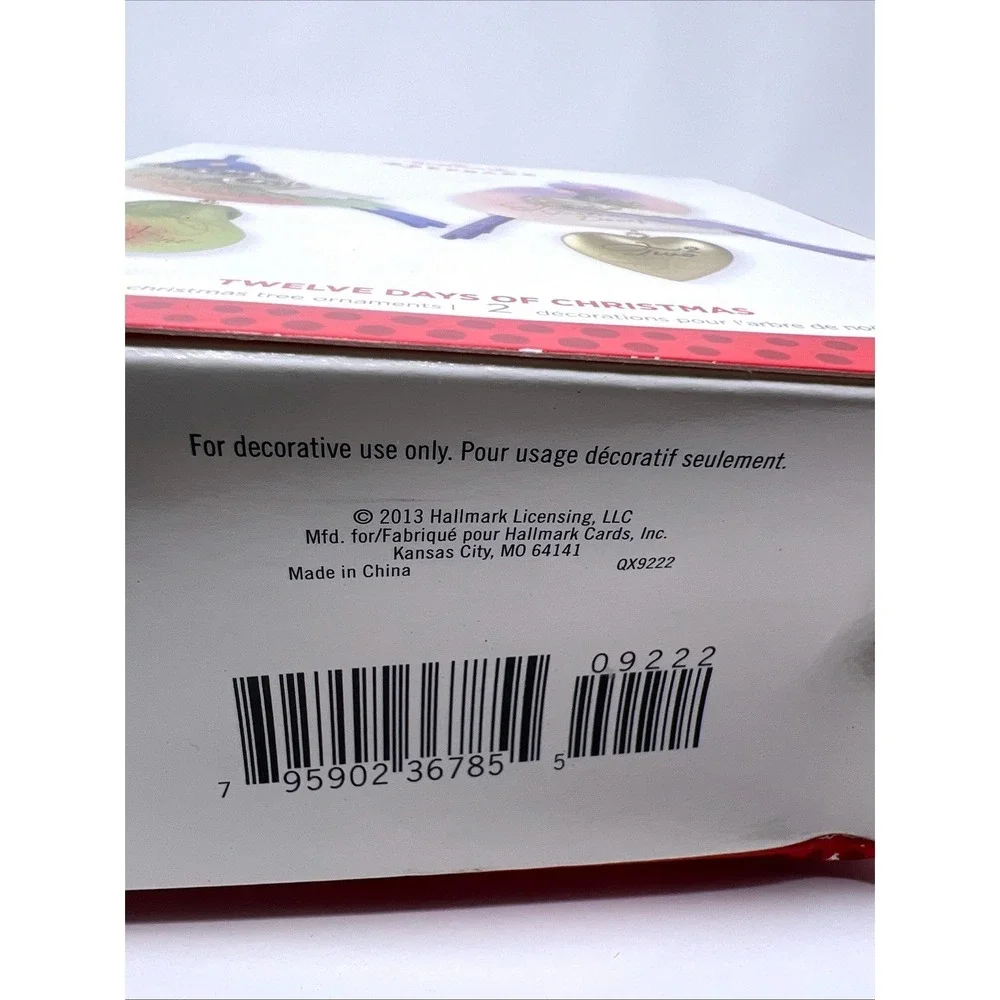 HALLMARK KEEPSAKE 2013 SPECIAL EDITION REISSUE OF 1ST & 2ND 12 DAYS OF CHRISTMAS